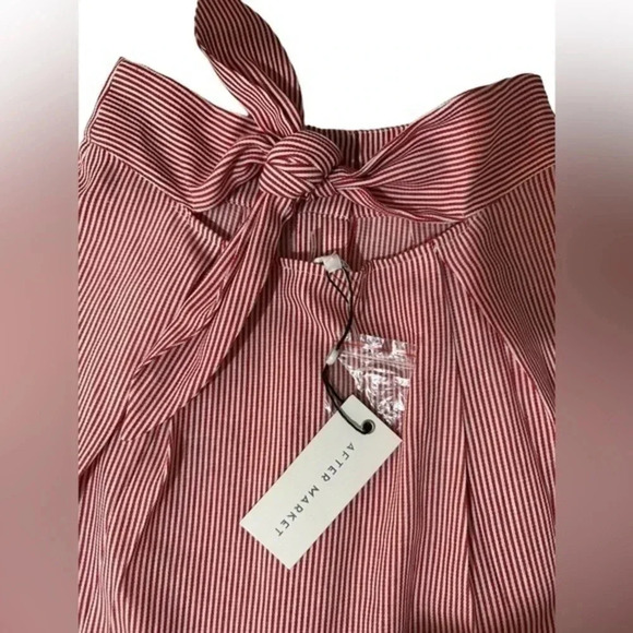 After Market, size small NWT skirt boutique red and white stripe - Picture 3 of 4